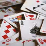 scattered playing cards